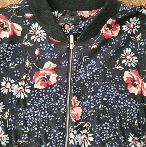 Floral lightweight bomber jacket - Picture 7 of 9